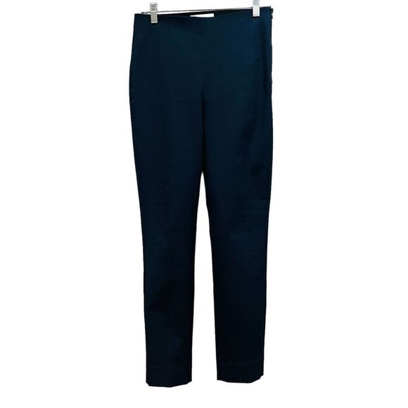 EVERLANE The Curvy Side-Zip Stretch Cotton Dress Work Pant IN Navy Size 4 - Picture 4 of 11